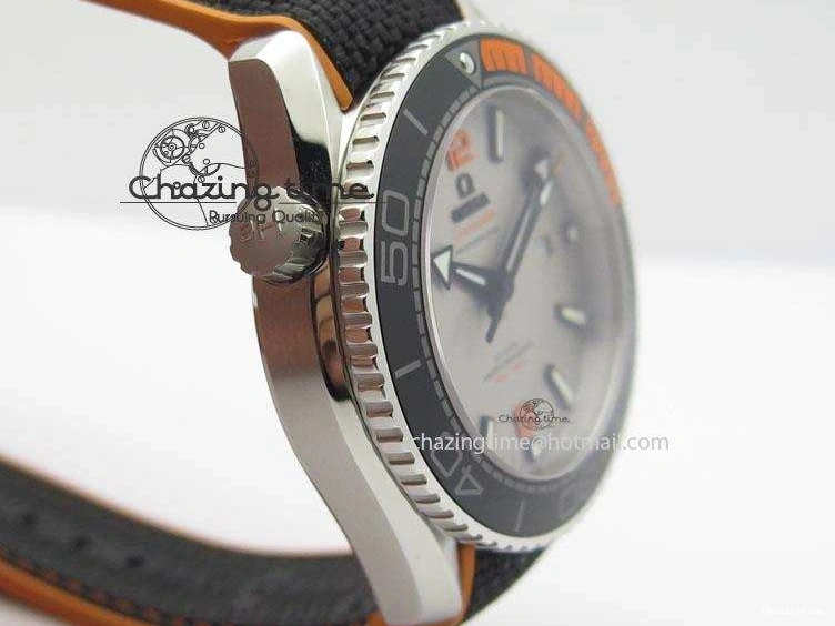 0411 ComfortFit 2016 Planet Ocean 45mm SS JHF Gray Dial On Nylon Strap A 8226